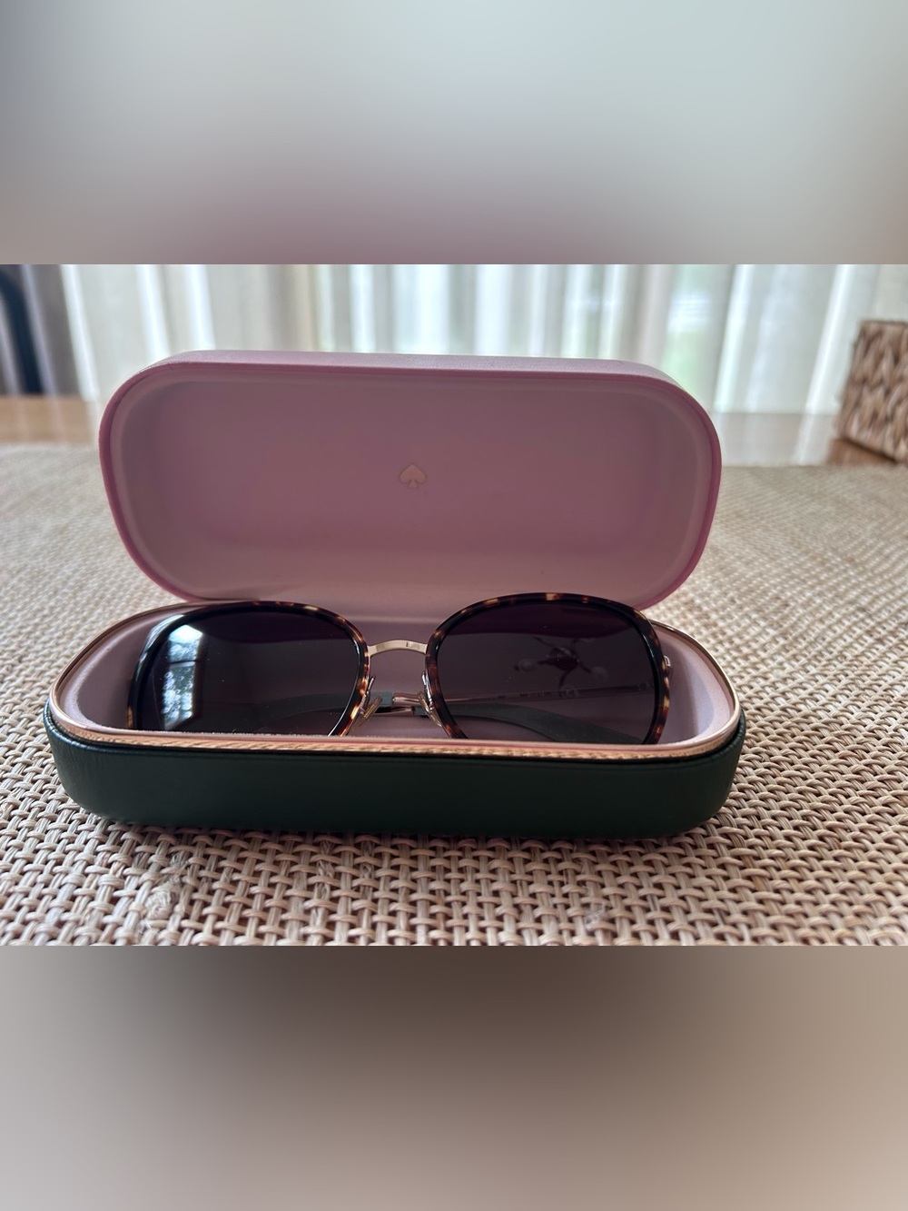Kate Spade New York Jensen Sunglasses featuring Tortoiseshell and Gold Frame.